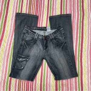 Mudd Gray Flare & Wide Leg Jeans